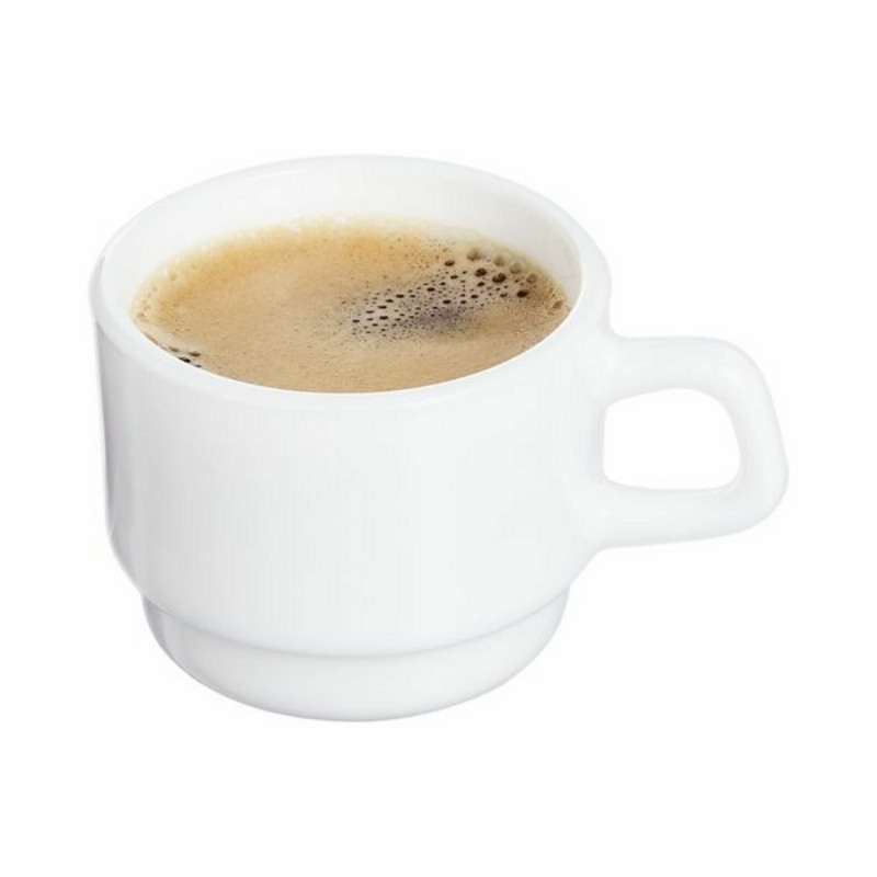 Tasse à thé rond blanc verre 19 cl Ø 7,8 cm Restaurant Blanc Arcoroc