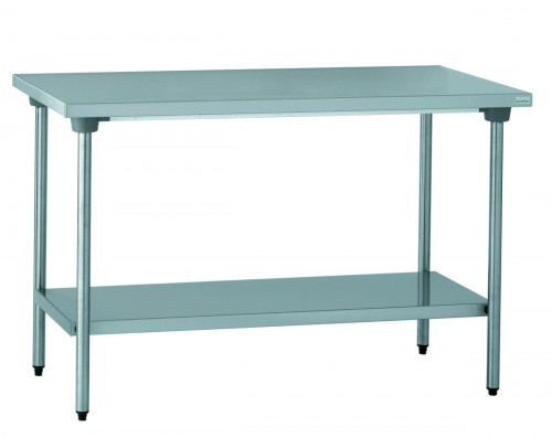 Table centrale avec étagère inox 100x70x90 cm Sans dosseret Avec étagère number_of_bins Tournus