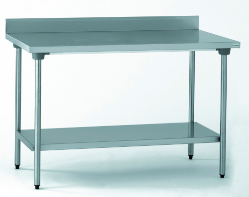 Table avec dosseret et étagère inox 100x70x90 cm Avec dosseret Avec étagère number_of_bins Tournus