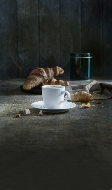 Sous-tasse à café lungo rond blanc porcelaine Ø 14,9 cm Fluto Pillivuyt