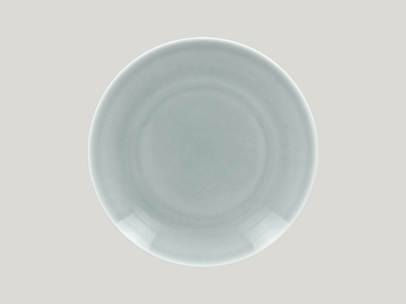 Assiette coupe plate rond bleu porcelaine Ø 27 cm Vintage Rak Rak