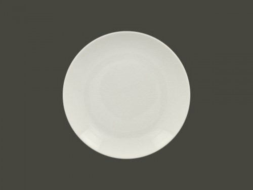 Assiette coupe plate rond blanc porcelaine Ø 24 cm Vintage Rak Rak