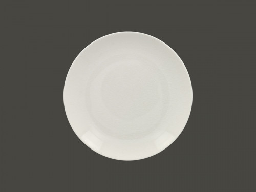 Assiette coupe plate rond blanc porcelaine Ø 21 cm Vintage Rak Rak