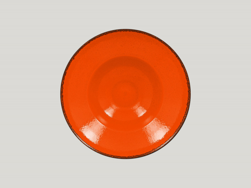 Assiette extra creuse rond orange porcelaine Ø 26 cm Fire Rak