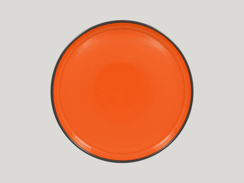 Assiette creuse rond orange porcelaine Ø 27 cm Fire Rak
