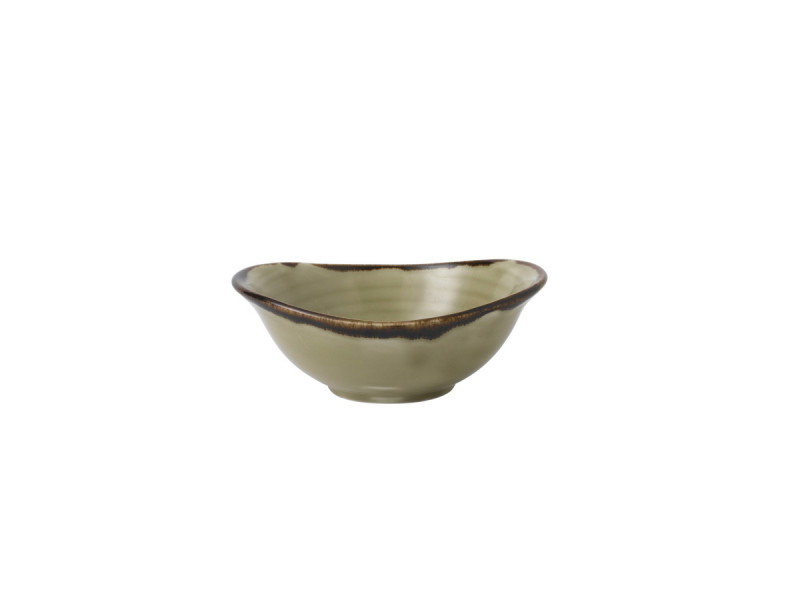 Bol à salade ovale beige porcelaine vitrifiée 17,4 cm Harvest Dudson