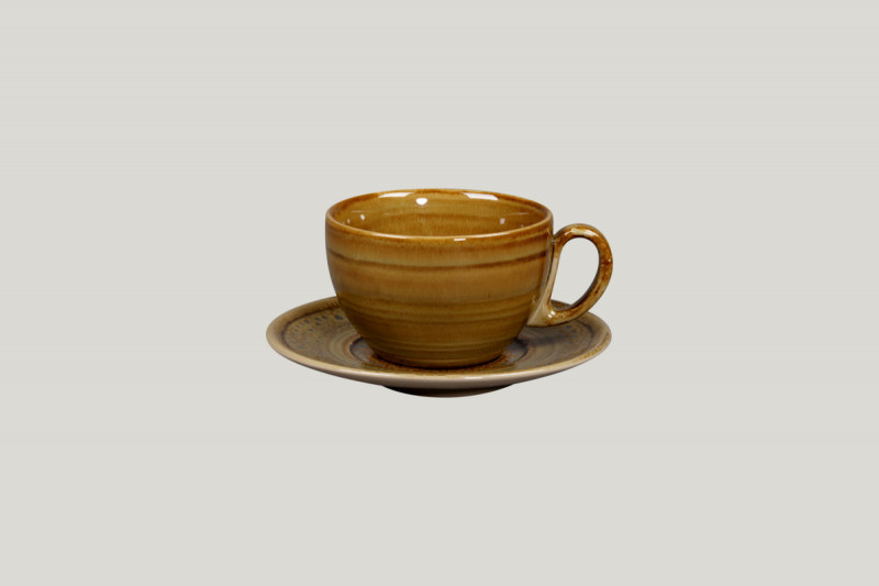 Tasse à déjeuner beige porcelaine 28 cl Ø 10 cm Rakstone Spot Rak