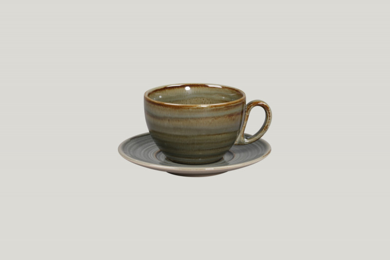 Tasse à déjeuner gris porcelaine 28 cl Ø 10 cm Rakstone Spot Rak