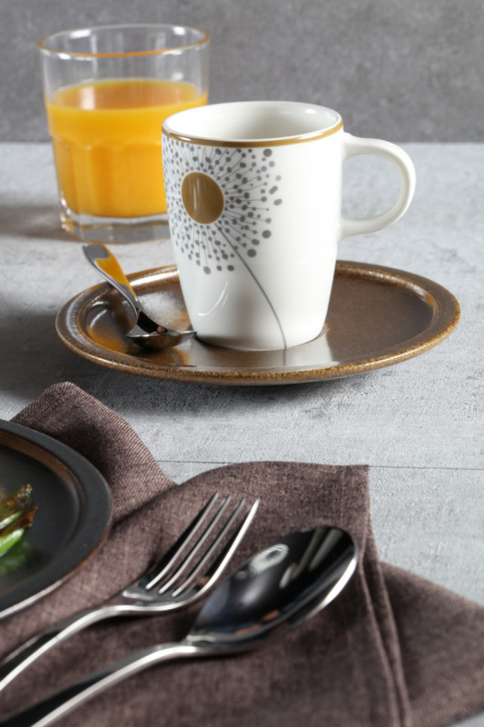 Tasse à café blanc porcelaine 20 cl Ø 7 cm Rakstone Ease Décor Spring Rak