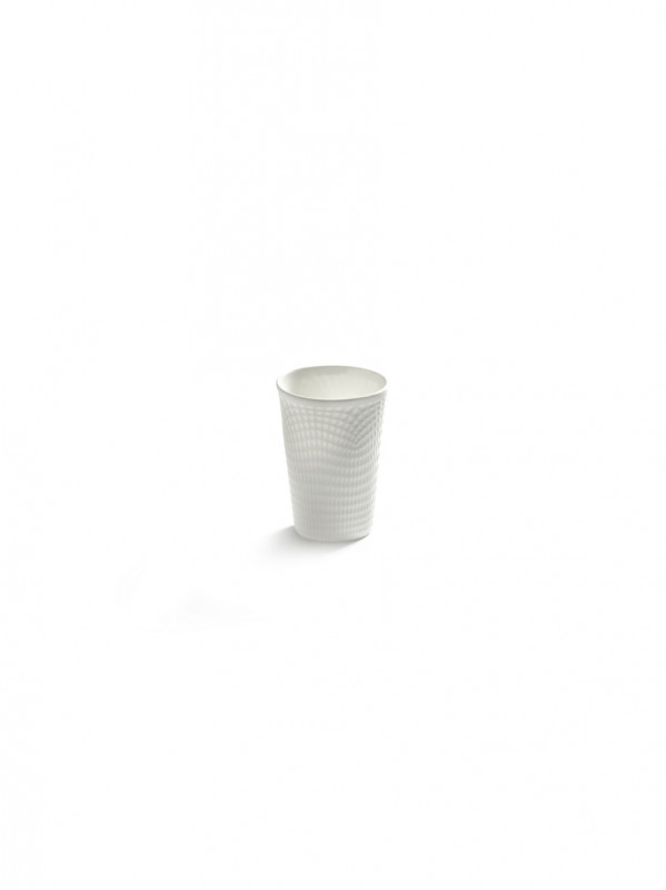 Tasse à café rond blanc porcelaine bone china Ø 6 cm Nido Serax